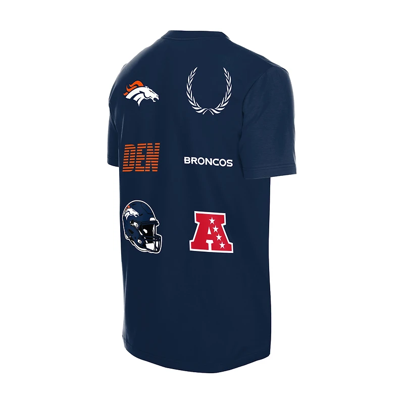 Men's New Era  Navy Denver Broncos Match T-Shirt