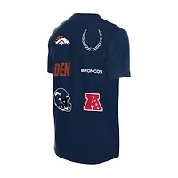 Men's New Era  Navy Denver Broncos Match T-Shirt