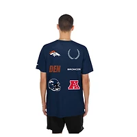 Men's New Era  Navy Denver Broncos Match T-Shirt