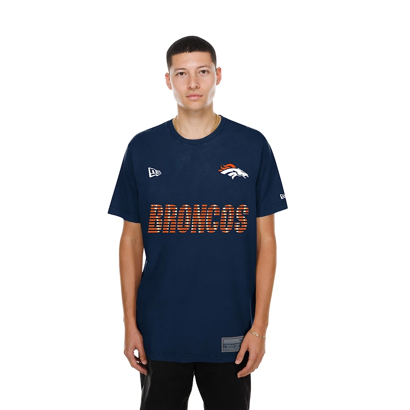 Men's New Era Navy Denver Broncos Match T-Shirt
