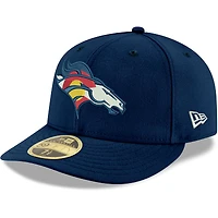 Casquette ajustée 59FIFTY à profil bas des Denver Broncos Omaha pour homme New Era bleu marine
