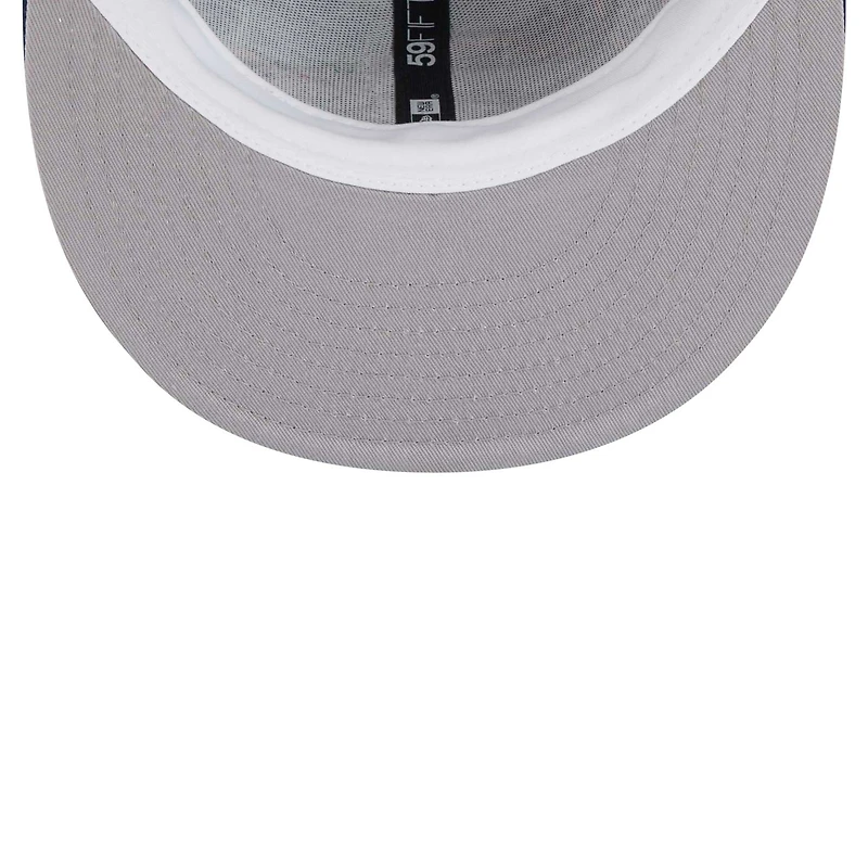 Casquette ajustée 59FIFTY Denver Broncos Paisley New Era pour homme bleu marine