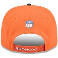 Casquette ajustable New Era orange/marine Denver Broncos 2026 NFL Draft 9SEVENTY pour homme