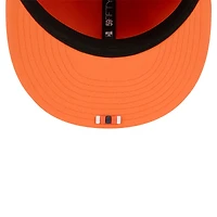 Casquette ajustée New Era orange Denver Broncos 2025 Sideline Quill Tech 59FIFTY pour homme
