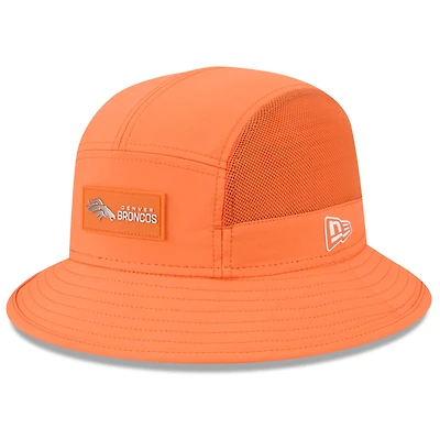 Men's New Era Orange Denver Broncos 2025 Sideline  Bucket Hat