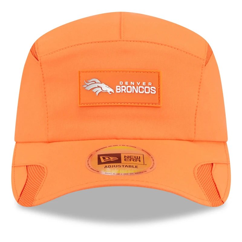 Casquette ajustable Sideline Runner orange Denver Broncos 2025 pour homme New Era