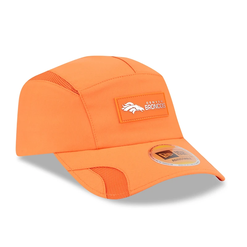 Casquette ajustable Sideline Runner orange Denver Broncos 2025 pour homme New Era