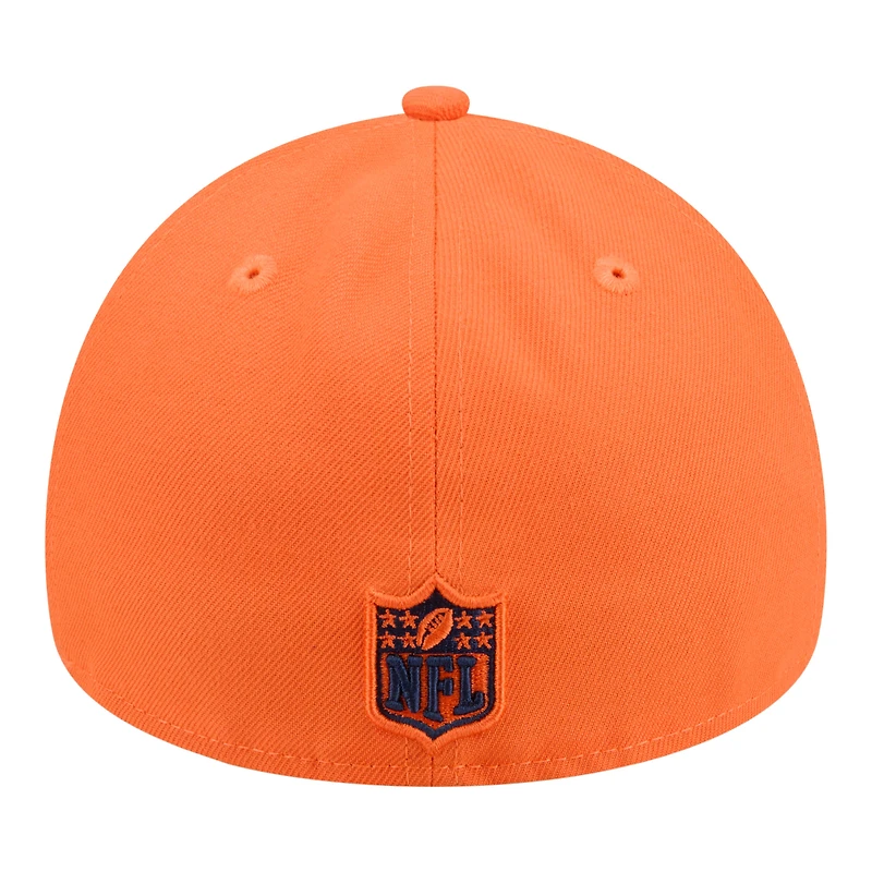 Men's New Era Orange Denver Broncos A-Frame 59FORTY Adjustable Hat