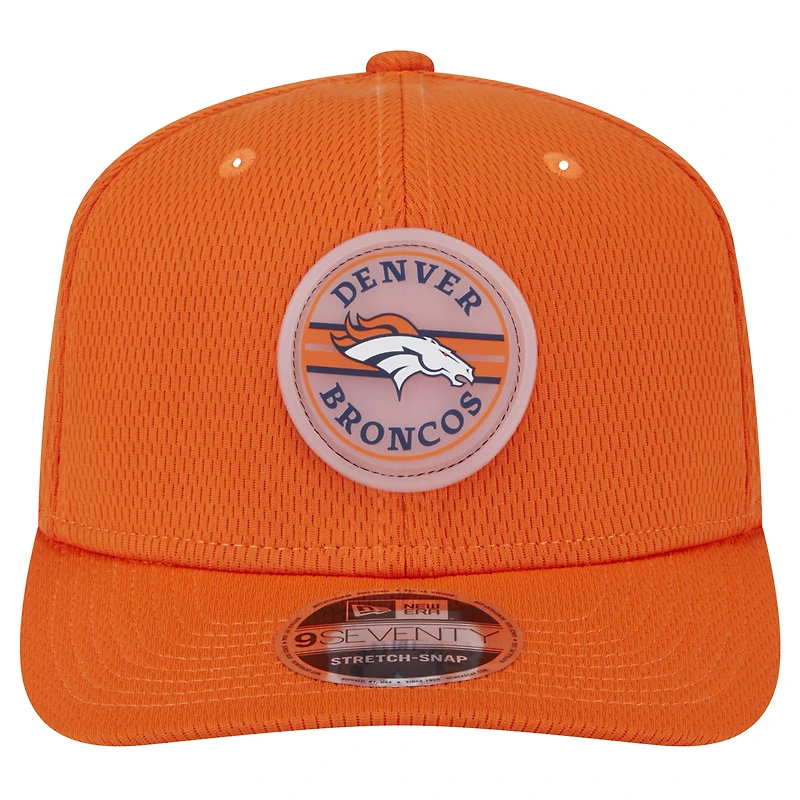 Casquette ajustable extensible à boutons-pression 9SEVENTY Adventure Patched orange Denver Broncos New Era pour homme