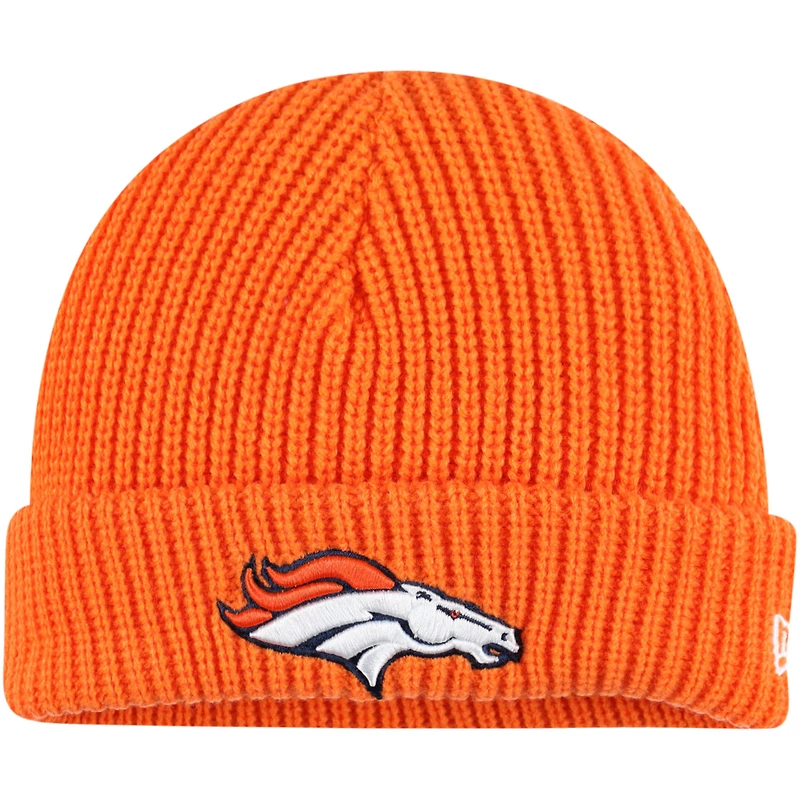 Men's New Era Orange Denver Broncos Fisherman Skully Cuffed Knit Hat
