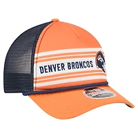 Casquette ajustable A-Frame 9FORTY orange New Era pour homme des Broncos de Denver