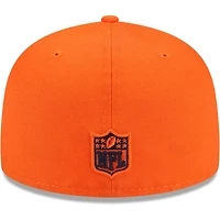 Casquette ajustée 59FIFTY principale orange des Denver Broncos New Era pour hommes