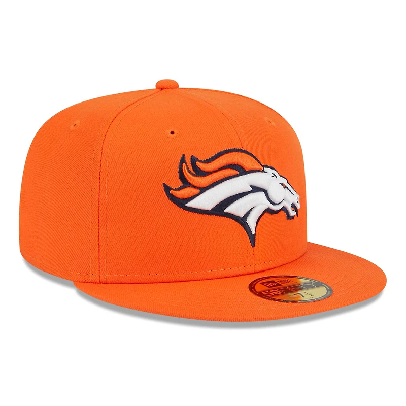 Men's New Era Orange Denver Broncos Main 59FIFTY Fitted Hat