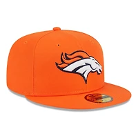 Men's New Era Orange Denver Broncos Main 59FIFTY Fitted Hat
