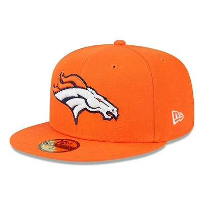 Men's New Era Orange Denver Broncos Main 59FIFTY Fitted Hat