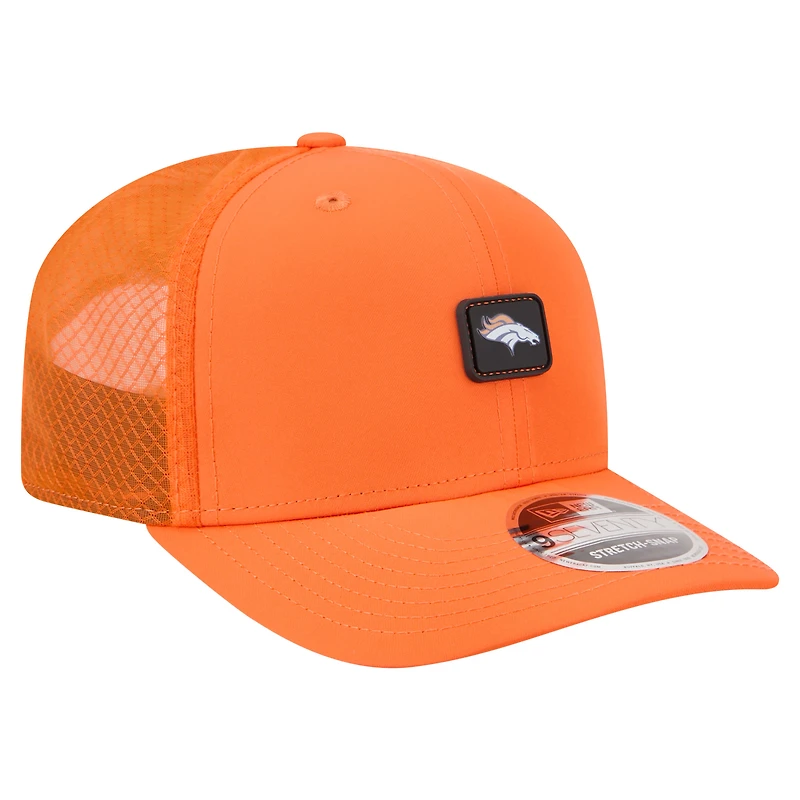 Men's New Era Orange Denver Broncos Micro Badge 9SEVENTY Adjustable Hat