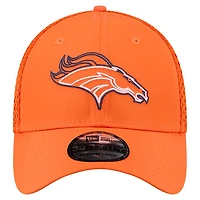 Casquette 39THIRTY Flex orange des Denver Broncos pour homme de New Era
