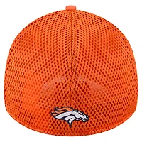 Casquette 39THIRTY Flex orange des Denver Broncos pour homme de New Era