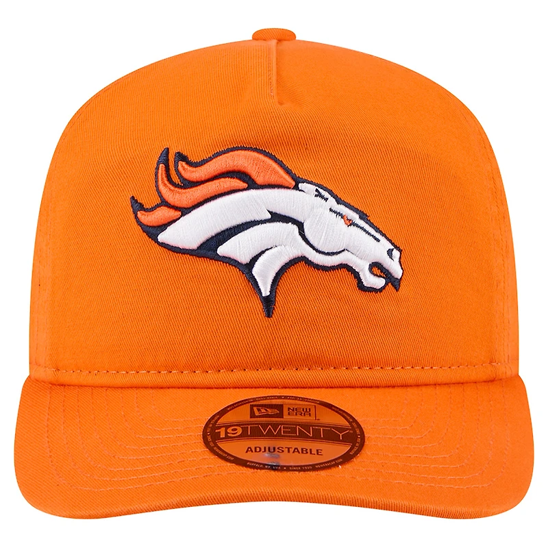 Casquette ajustable orange Denver Broncos Team 19TWENTY pour homme de New Era