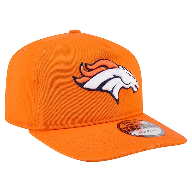 Casquette ajustable orange Denver Broncos Team 19TWENTY pour homme de New Era