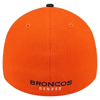 Casquette New Era orange Denver Broncos Visor Hit 39THIRTY Flex pour homme