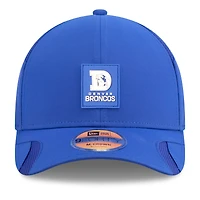 Casquette ajustable New Era Royal Denver Broncos 2025 Sideline Throwback M-Crown 9FORTY pour homme