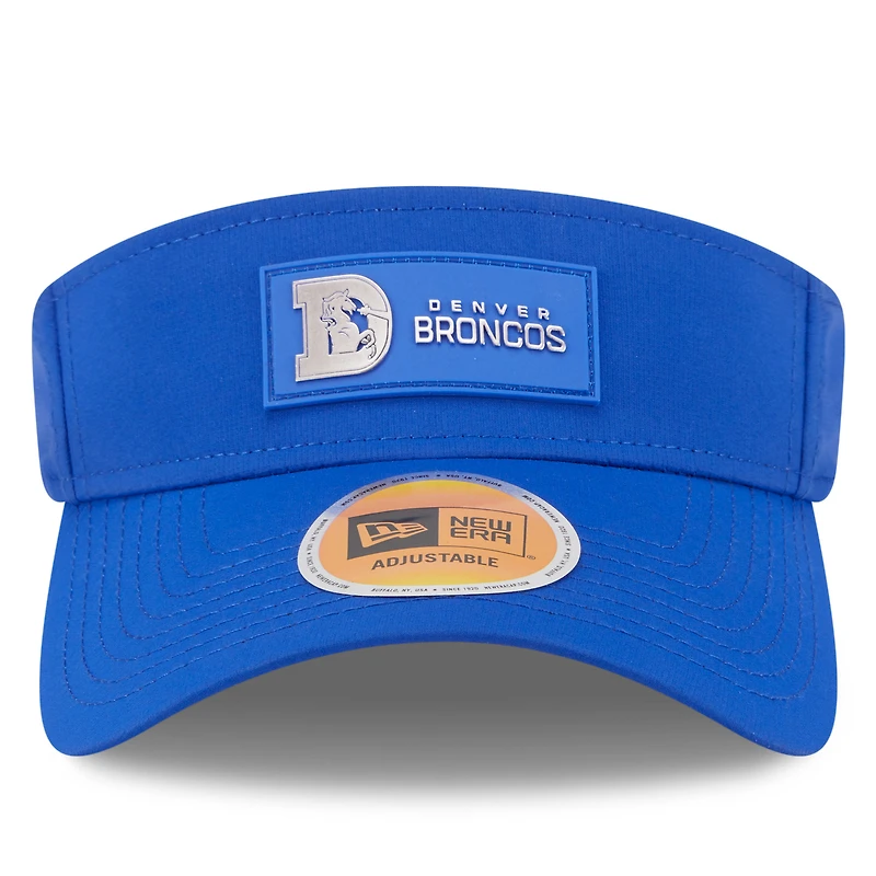 Visière rétro New Era Royal Denver Broncos 2025 pour homme