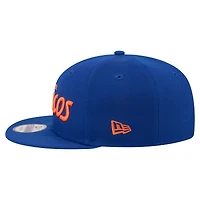 Casquette snapback New Era Royal Denver Broncos Core Team Script 9FIFTY pour homme