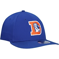 Casquette à visière plate 9FIFTY à profil bas pour homme New Era Royal Denver Broncos