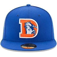 Casquette ajustée 59FIFTY Royal Denver Broncos Omaha pour homme de New Era