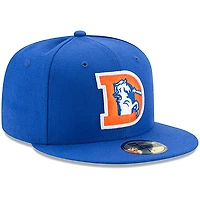 Casquette ajustée 59FIFTY Royal Denver Broncos Omaha pour homme de New Era