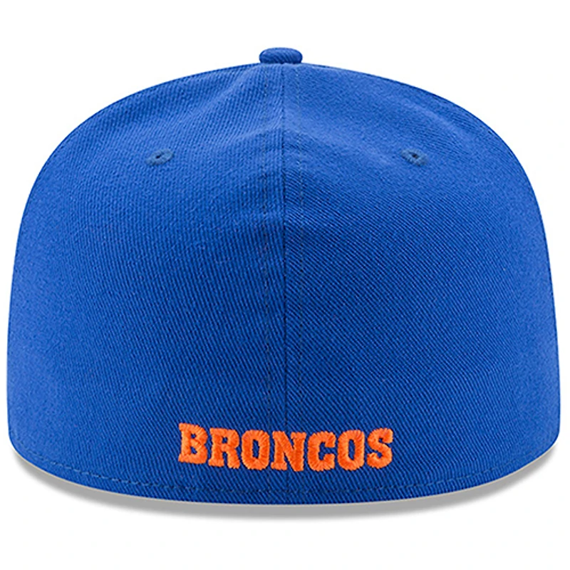 Casquette ajustée 59FIFTY Royal Denver Broncos Omaha pour homme de New Era