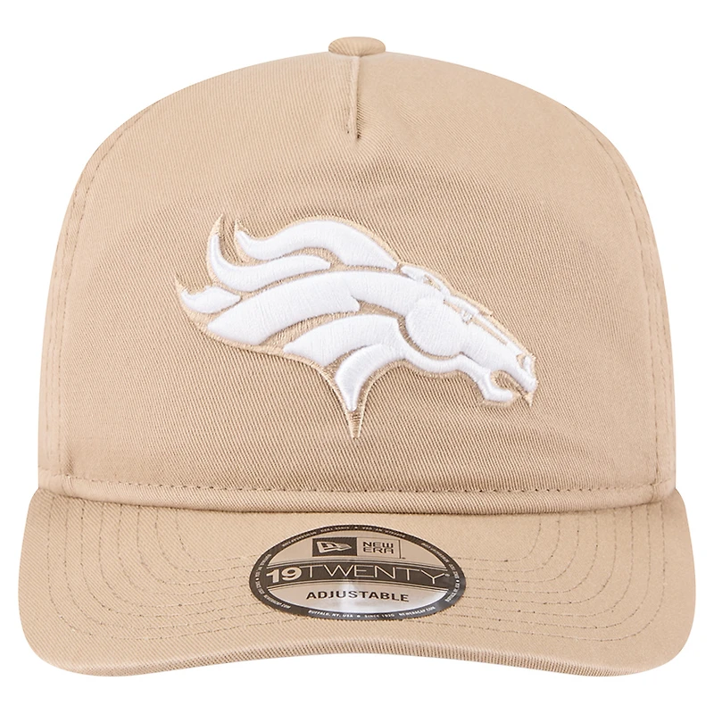 Casquette ajustable 19TWENTY pour homme New Era Tan Denver Broncos