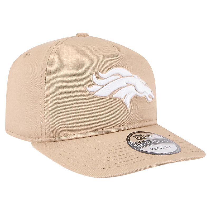 Casquette ajustable 19TWENTY pour homme New Era Tan Denver Broncos