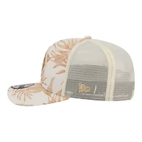 Men's New Era  Tan Denver Broncos Tonal Palm COOLERA 9SEVENTY Adjustable Trucker Hat
