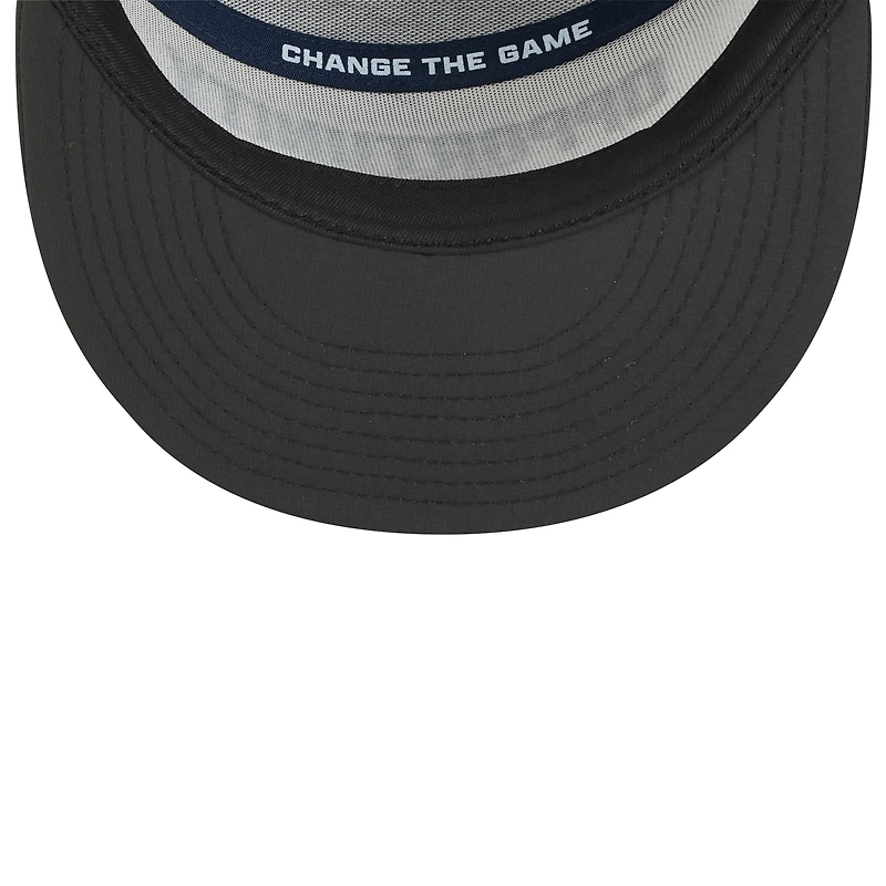 Men's New Era White/Black Denver Broncos 2025 Inspire Change Split Panel 9FIFTY Snapback Hat