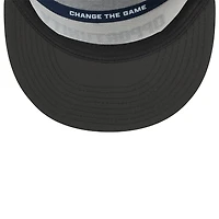 Men's New Era White/Black Denver Broncos 2025 Inspire Change Split Panel 9FIFTY Snapback Hat