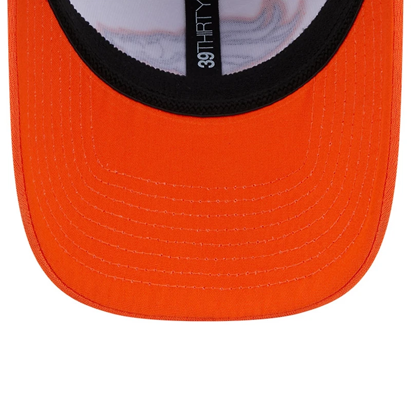 Casquette flexible 39THIRTY New Era pour hommes, Denver Broncos 2024 NFL Training Camp, blanc/orange