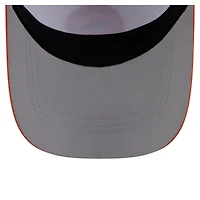 Casquette New Era pour homme, blanche et orange, avec écusson des Denver Broncos, modèle 39THIRTY, A monture couronne perforée.