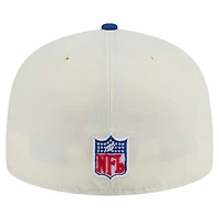 Casquette ajustée New Era 59FIFTY pour homme, blanc/bleu royal, Denver Broncos