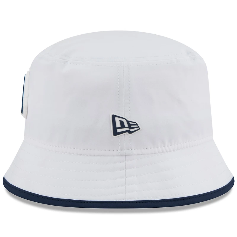 Men's New Era White Denver Broncos 2025 NFL Training Camp Stretch Bucket Hat