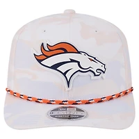 Men's New Era  White Denver Broncos Camo Rope 9SEVENTY Adjustable Hat