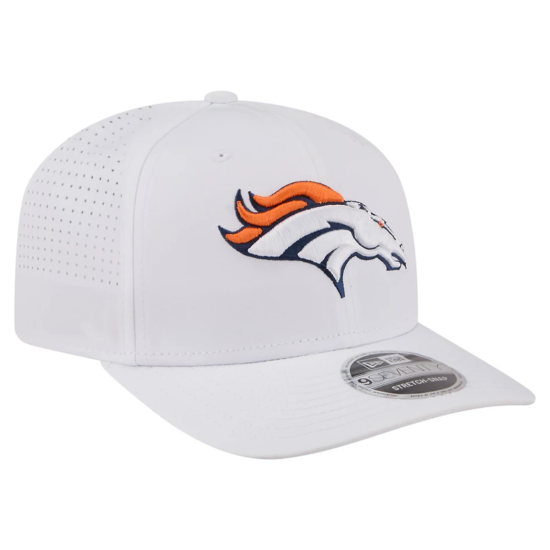 Men's New Era White Denver Broncos Name Plate 9SEVENTY Adjustable Hat