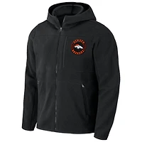 Sweat à capuche zippé en sherpa noir Denver Broncos pour homme de la collection NFL x Darius Rucker par Fanatics