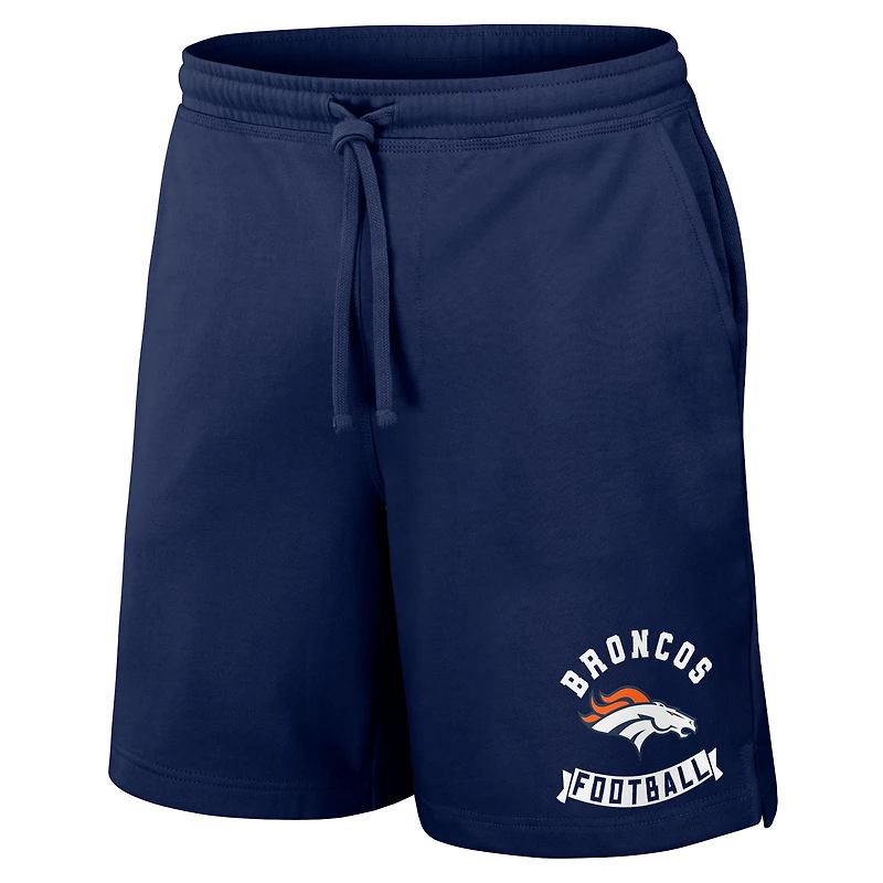 Men's NFL x Darius Rucker Collection by Fanatics Navy Denver Broncos Washed Shorts