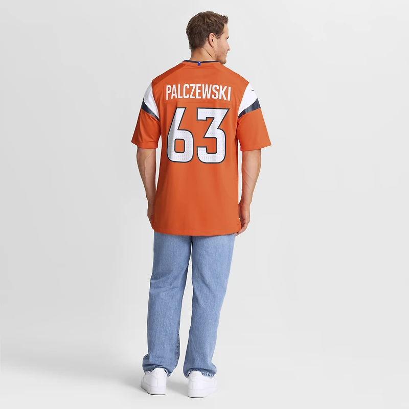 Men's Nike Alex Palczewski Orange Denver Broncos Team Game Jersey