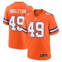 Men's Nike Alex Singleton Orange Denver Broncos Alternate Game Jersey