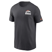 T-shirt essentiel Blitz Denver Broncos Nike anthracite pour homme