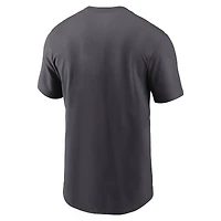 T-shirt Nike anthracite Denver Broncos Primetime Wordmark Essential pour homme