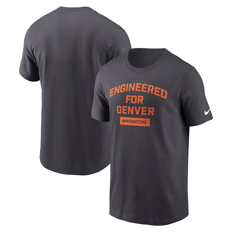 Men's Nike Anthracite Denver Broncos Team City Essential T-Shirt
